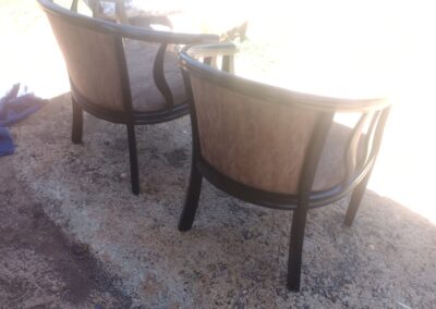 Reupholstery detail